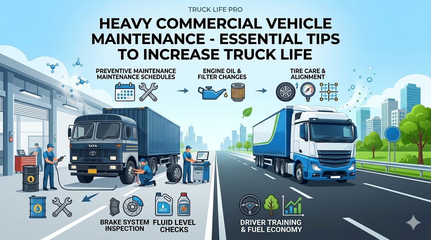 Heavy Commercial Vehicle Maintenance – Essential Tips to Increase Truck Life