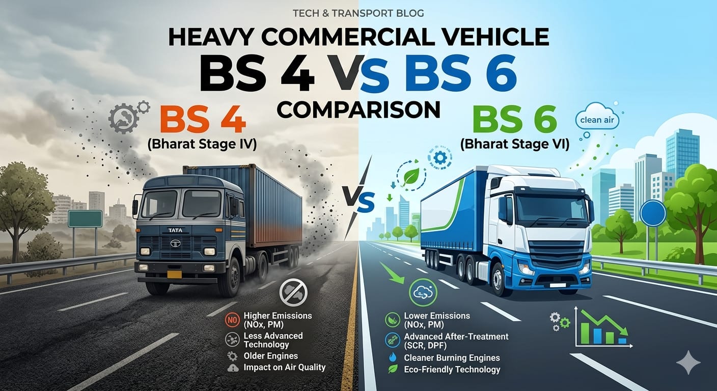 BS4 vs BS6 Heavy Commercial Vehicles – Which is Better for Your Business?
